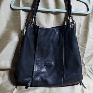 Gianibernini, large, black, leather purse